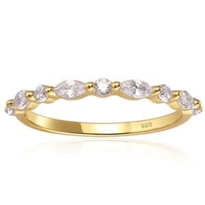 NEW STARLETTE women's rosalind stackable ring in gold